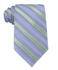 Exude confidence. This Club Room tie is classic sophistication at its finest.