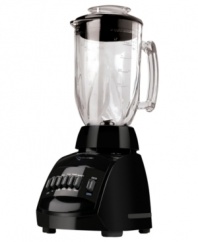 Crushing all expectations, this Black & Decker blender utilizes 650W of peak power to effortlessly handle blending, pureeing, ice crushing and more. With 12 speeds to choose from, plus a pulse feature, you'll never be left powerless. One-year warranty. Model BLC10650.