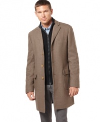 Classic sophisticate. This coat from Calvin Klein is the perfect topper for all occasions -- elegant, never stodgy.