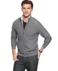 Wear it any way you like it. This reversible sweater from Tasso Elba doubles your wardrobe options.