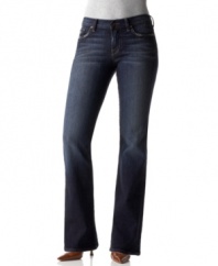 Lucky Brand gives denim a sexy look with the stretch Sweet N Low bootcut jeans.