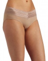 Warner's Womens No Pinching No Problem With Lace Hipster, Toasted Almond, Medium
