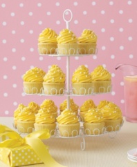 Cupcakes don't grow on trees, but they do make a fabulous display when presented as one. Plant this collapsible, white-coated metal stand on your table and fill each branch with your favorite frosted treat, ripe for the picking. Limited lifetime warranty.