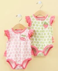 Delicious! She'll look so cute in one of these First Impressions bodysuits that you'll want to eat her up.