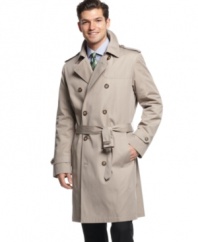 Always sophisticated, weather or not. This trench coat from Lauren by Ralph Lauren is the perfect topper.