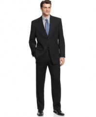 Constructed for off-the-rack wear, this handsome Jones NY suit combines flawless attention to detail with endless modern comfort.