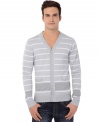 Not your grandpa's knits-the current climate calls for this sharp cardigan from Buffalo David Bitton.