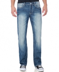 Everyone will take notice of how great you look when you strut in wearing these comfortable big and tall jeans from Buffalo David Bitton.