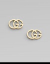 The famous interlocking double G, crafted into stunning studs of 18k yellow gold.18k yellow gold Width, about ½ Post back Made in Italy