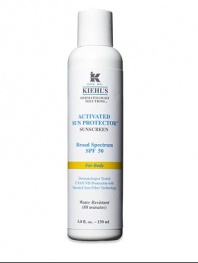 Ultra-lightweight SPF 50 sunscreen for body in a non-greasy, non-irritating formulation. Patented sun-filter technology provides uniform broad spectrum protection to deflect 98% of harmful UVB rays. ·Highly photostable formula delivers all day, high-powered sun protection  · Paraben-free. Silicone-Free. Very Water Resistant.  ·Apply liberally least 15 minutes prior to sun exposure.