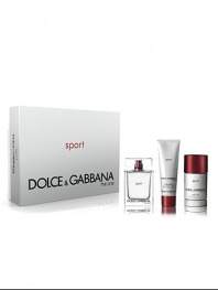 Dolce & Gabbana The One Sport celebrates the deepest and most genuine values of sport and life. A fresh, clean fragrance.  Set contains 3.4 oz. Eau de Toilette, 2.5 oz. Deodorant Stick, and 1.7 oz. Shower Gel.
