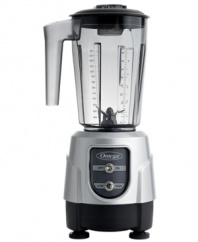 Out with the clutter & in with this compact countertop must-have. Packed with power in a small design, this blender boasts a hardworking motor that mixes and makes creams, soups, smoothies and iced beverages with ease. 2-year warranty. Model BL330.