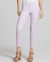 A soft pastel hue makes these J Brand skinny jeans a must-have for spring.