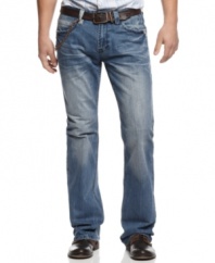 Your jeans should fade, not your style. Freshen up your denim look with these jeans from INC International Concepts.