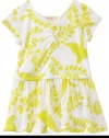 Little Ella Baby-girls Infant Pajaro Print Dress, Lemon, 6-12 Months