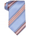 Take your nine-to-five style up a notch with this sophisticated striped tie from Countess Mara.