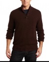 Perry Ellis Men's Long Sleeve Button Up Sweater