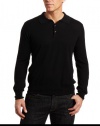Perry Ellis Men's Long Sleeve Sweater with Buttons