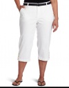 Dockers Women's Plus-Size The Soft Capri Pant, Paper White, 22