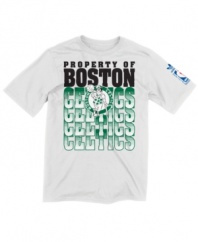 Baller! Show off your love of the team and the sport with this Boston Celtics t-shirt from adidas.