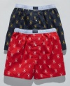 Classic comfort comes in the form of these printed cotton boxers from Tommy Hilfiger.