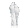 From Lalique in stunning solid cut and matte crystal, the Two Parakeets are a gentle symbol of affection.