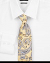 EXCLUSIVELY OURS. Add the distinctive look of this rich, silk paisley pattern to your wardrobe.SilkDry cleanMade in USA