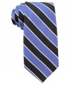 Bold stripes recall classic heritage styling. This Tommy Hilfiger tie exudes classic cool.