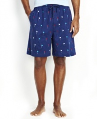 These golf print pajama shorts from Nautica are on par with classic sleepwear style.