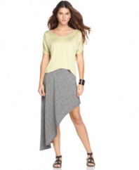 A severe asymmetrical hem adds edge to this BCBGeneration maxi skirt -- perfect for a not-so-sweet spring look!