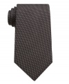 A neat pattern gives this silk tie from Perry Ellis subtle sophistication and texture.