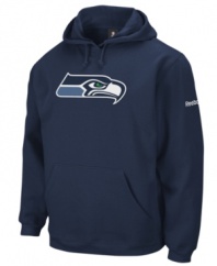 Take a page from your favorite team's playbook and toss on this Seattle Seahawks fleece sweatshirt when you're heading to the game. (Clearance)