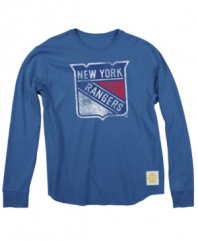 Go big or go home. Rep your Rangers with pride (and stay warm in the rink) with this waffle-knit thermal t shirt from Reebok.