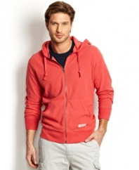 Hone your seaside or street side style with this hoodie from Nautica.