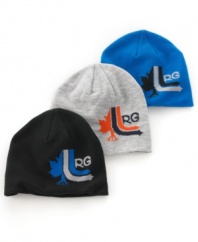 Stock your seasonal arsenal with this graphic winter hat from LRG.