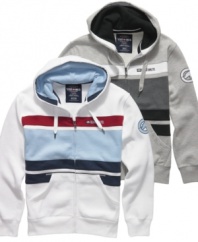 Head out in style with this casual, classic hoodie from Ecko Unlimited.