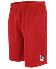 Gear up this summer with your favorite team gear wearing these Majestic St. Louis Cardinals shorts.