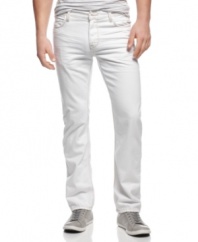 White out. These jeans from INC International Concepts shed light on your darker denim look.