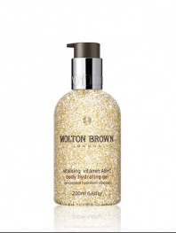 Bursting with anti-oxidant vitamin A, B and C, sunflower seed oil, orange extract and flower water, this helps enrich the skin and gives it an uplifting citrusy aroma, while jojoba spheres explode open on contact to help lock in moisture. 6.6 oz. 