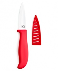 May we cut in? Transform your kitchen with this top-notch knife, which features a ceramic blade that is always sharp and never needs sharpening. Ideal for peeling fruits and veggies and other intricate, delicate tasks, this paring knife is an essential addition to your space.