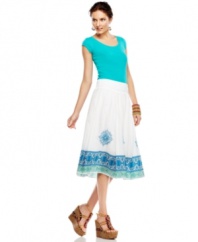 Inspired by the fashion of Brasil, Style&co.'s medallion-print skirt makes any outfit more samba-worthy!