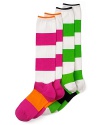 Cute striped knee highs, courtesy of kate spade.