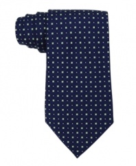 With a small, manageable pattern, this Club Room tie is a good way to shake up a solid wardrobe.