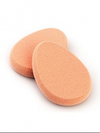 Each egg-shaped sponge is designed to absorb makeup foundation and ensure its smooth, even, flawless application on all areas of the face. Package of four. Made in USA. 