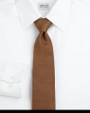 Superb craftsmanship in gently textured Italian silk.About 3 wideSilkDry cleanMade in Italy