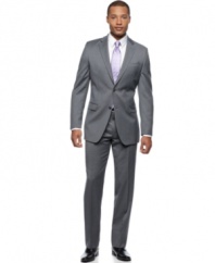 Make a power move. This sharkskin suit from Donald Trump shows you always mean business.