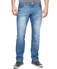 Flip your cuffs and rock the contrast. These jeans from Triple Fat Goose are an instant update on your usual blues.