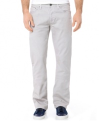 Summer style. These light-colored jeans from Buffalo David Bitton combine a slim fit with a boot cut for a slightly relaxed look.