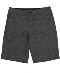 Step out in sweet summer style with these striped board shorts from O'Neill.