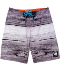 Ride a wave of great style wit these boardshorts from LRG swimwear.